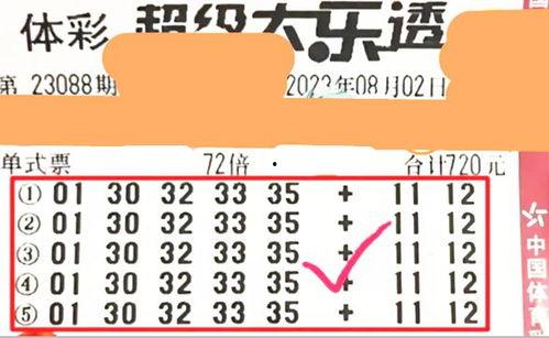 360大乐透开奖结果,惊喜大奖花落谁家？
